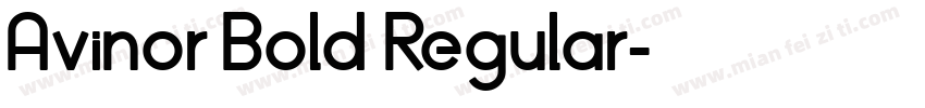 Avinor Bold Regular字体转换